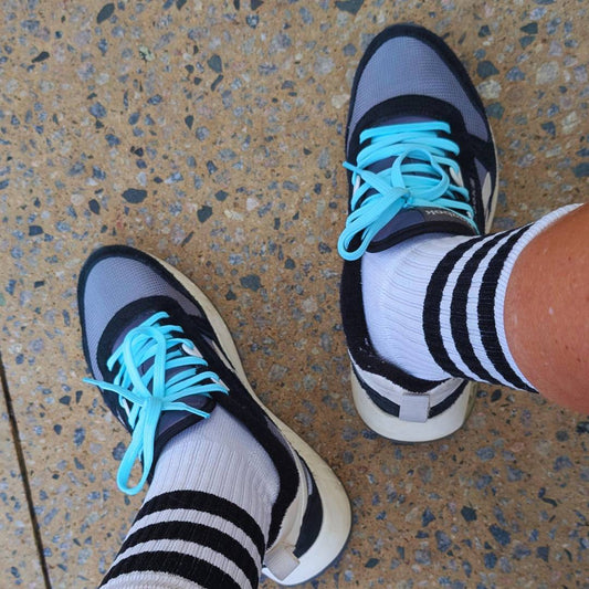 Lucky Laces Aqua Coast Waxed Shoe Sneaker Laces 54" (137cm)