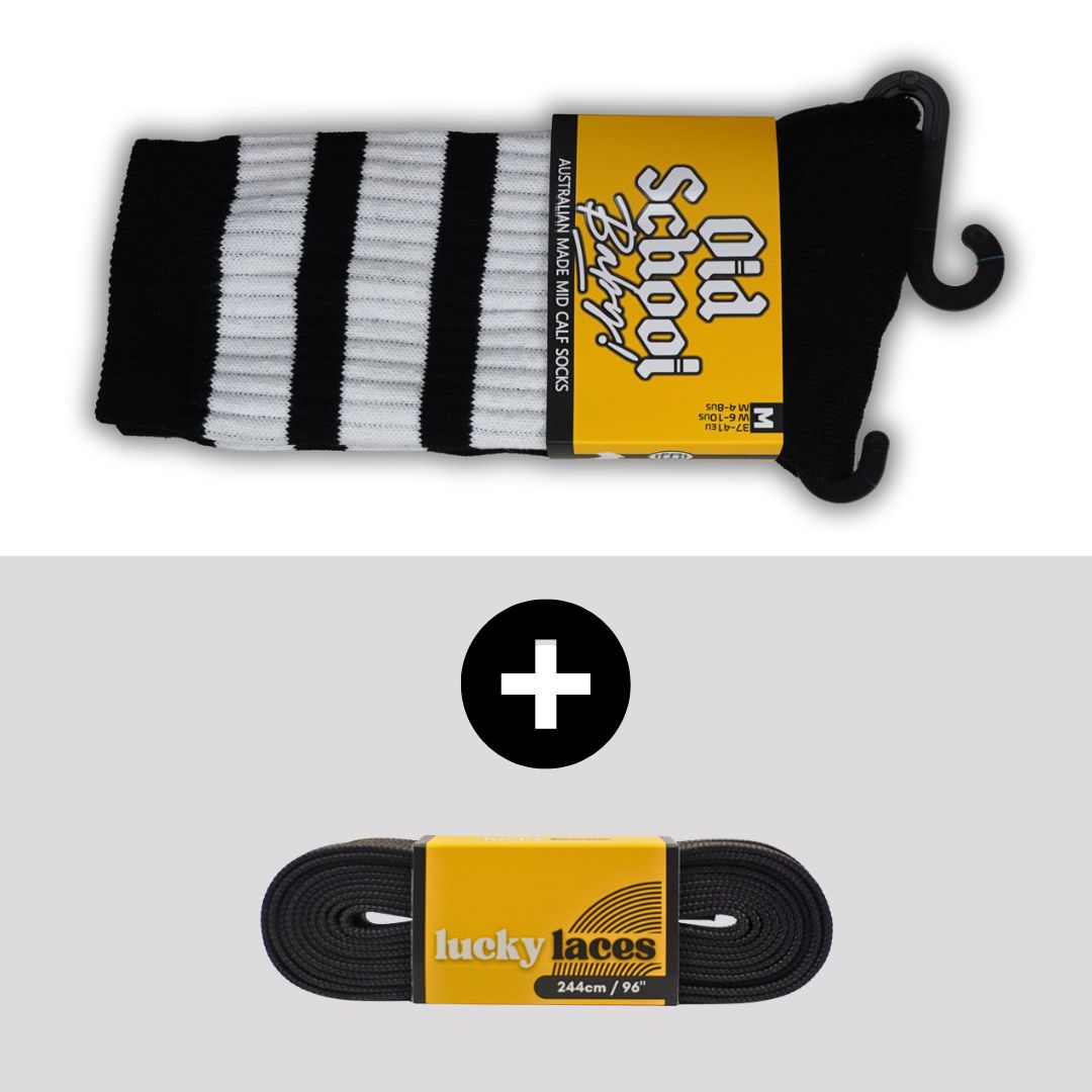 Laces and Socks Combo - Black