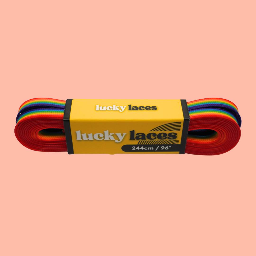 Lucky Laces Rainbow Waxed Laces 54", 72", 96" 