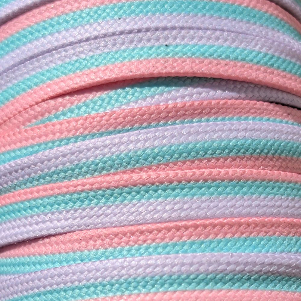 Lucky Laces Rainbow Ice-Cream Laces Pink, Aqua, Lilac 54" (137cm), 72" (183cm), 96" (244cm) 