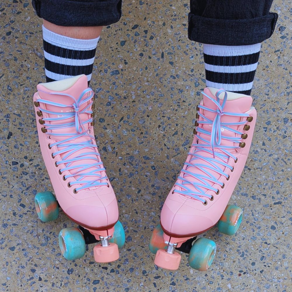 Lucky Laces Ice-Cream Pastel Rainbow Roller Skate Laces 96 inches