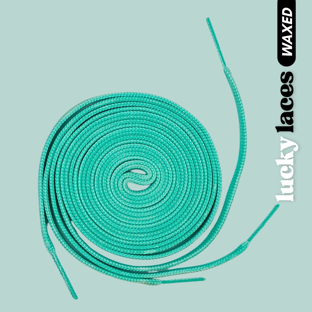 Lucky Laces Aqua Coast Waxed Laces Shoe Laces 54" (137cm), 72" (183cm), 96" (244cm) 