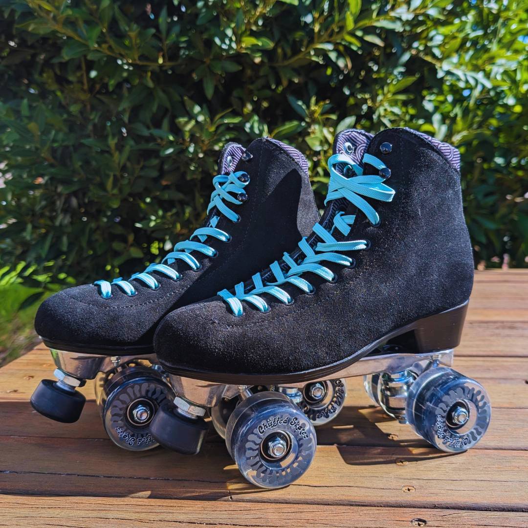 Lucky Laces Aqua Coast Waxed Roller Skate High Top Laces 96" (244cm) 