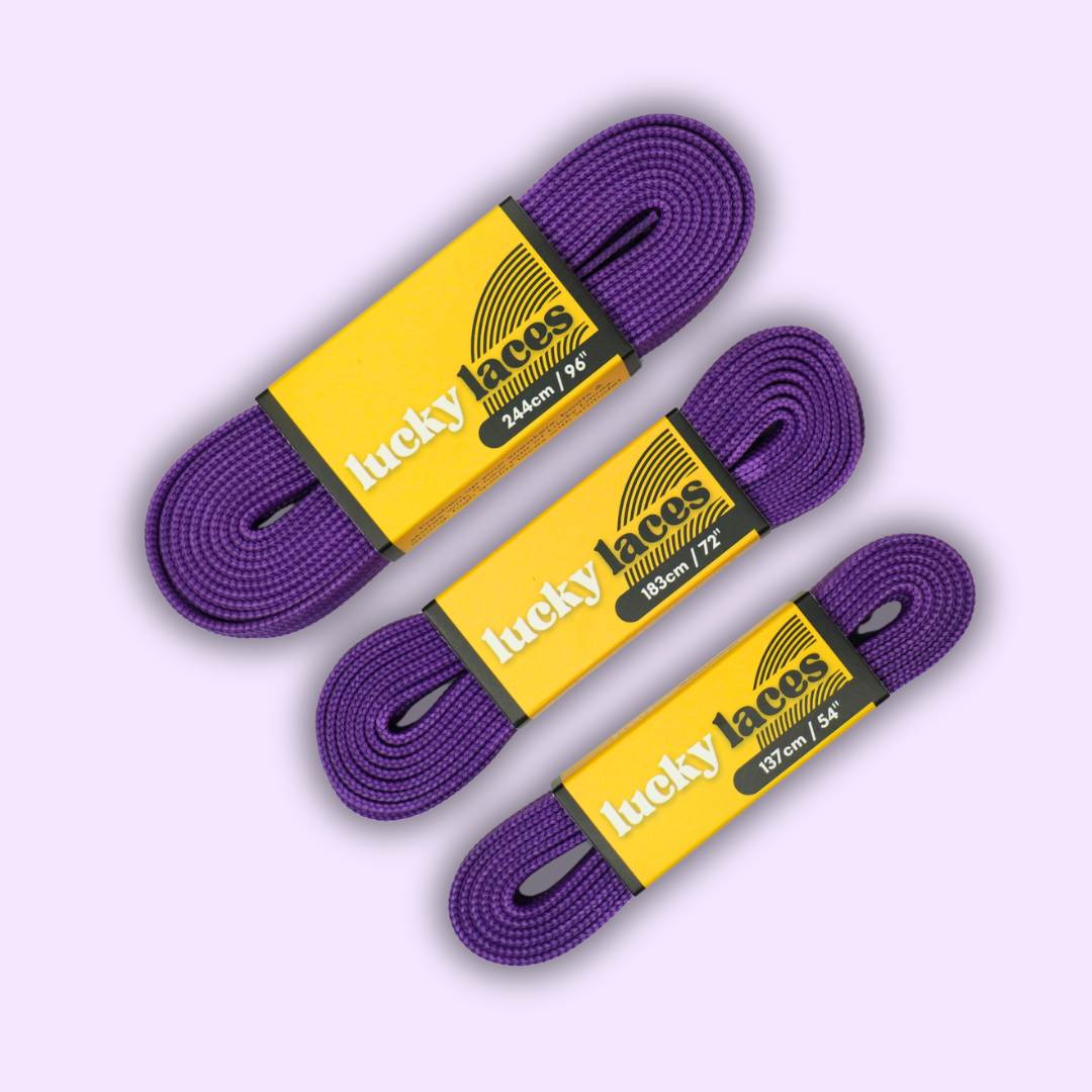 Lucky Laces Purple Potion Waxed Laces  54" (137cm), 72" (183cm), 96" (244cm) 