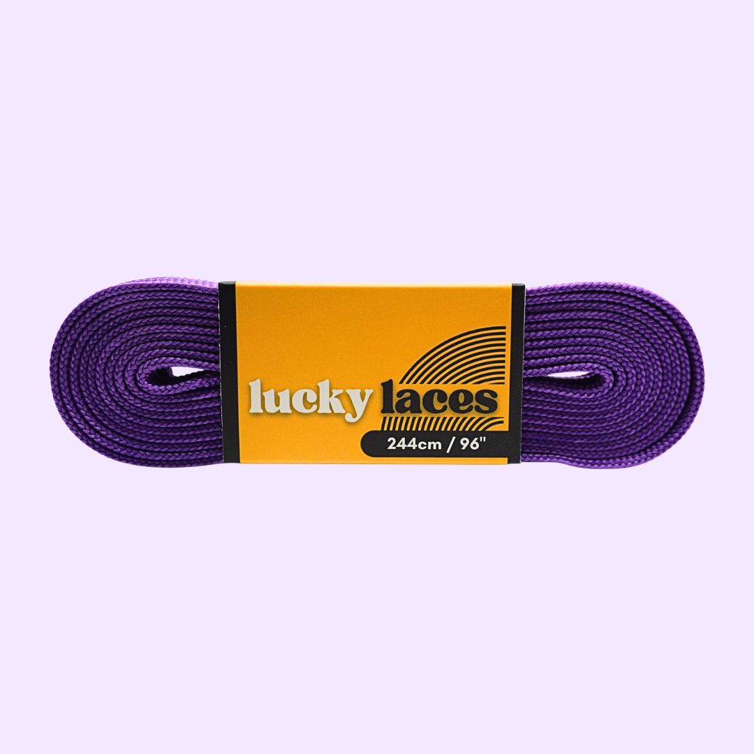 Lucky Laces Purple Potion Waxed Laces 54" (137cm), 72" (183cm), 96" (244cm)