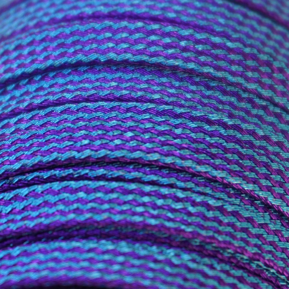 Lucky Laces Purple Teal Glitter Laces 54" (137cm), 72" (183cm), 96" (244cm) 