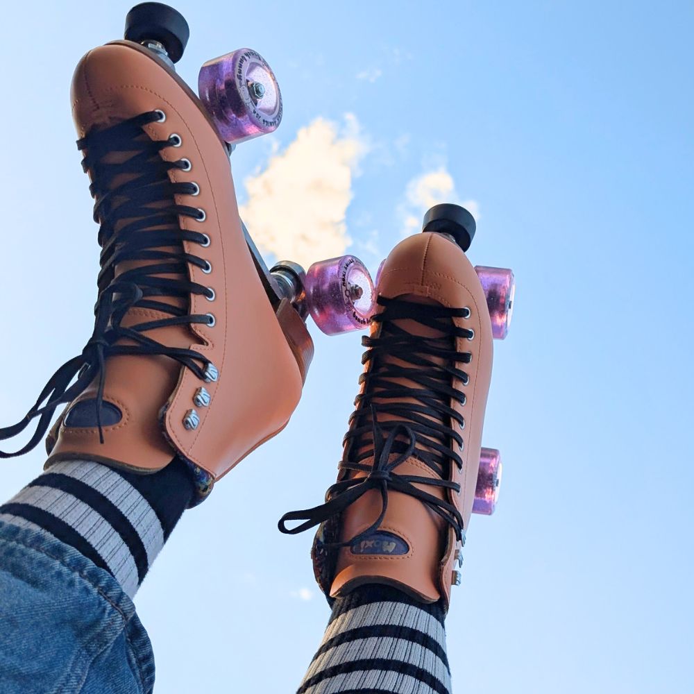Lucky Laces Pich Black Waxed Roller Skate Black Laces 96 Inches 