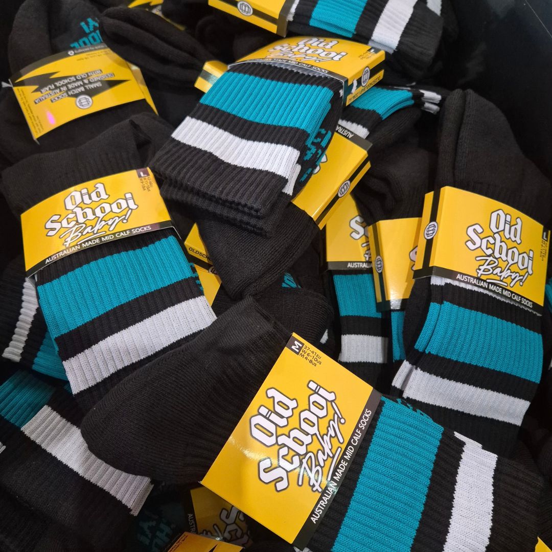 Team Teal Mid High Skate Socks